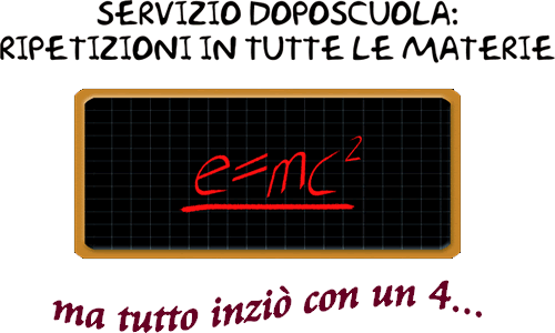 Servizio doposcuola: ripetizioni in tutte le materie